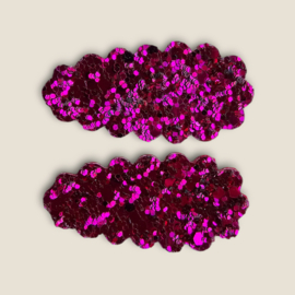 Sparkle Collection Hairclip Florien fuchsia glitter