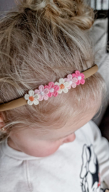 Diadeem Flowers Pink