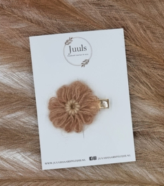 Hair clip Wol flower Beige