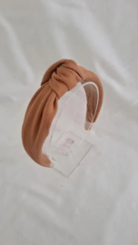Headband ribbed peach