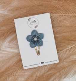 Hair clip Bloem Blue