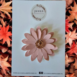 Haarspeldje autumn big flower pink