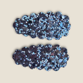 Sparkle Collection Hairclip Florien antraciet glitter