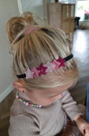 December Specials diadeem glitter stars pink colours