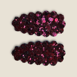 Sparkle Collection Hairclip Florien bordeaux glitter