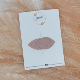Hair clip Leaf dusty Pink