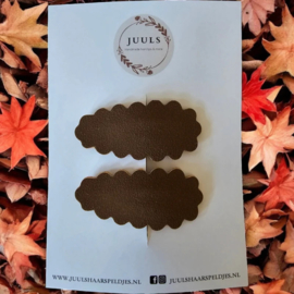 Haarspeldje Florien antislip chocolate brown