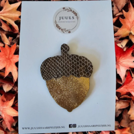Haarspeldje autumn eikeltje gold