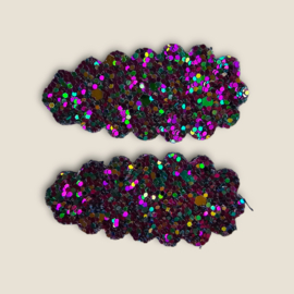 Sparkle Collection Hairclip Florien multi purple glitter