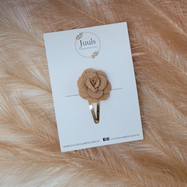 Hair clip Rose Beige