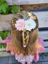 Haarspeld Blossom light pink white
