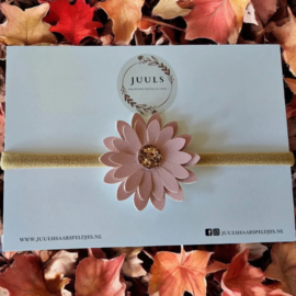Haarbandje autumn big flower pink
