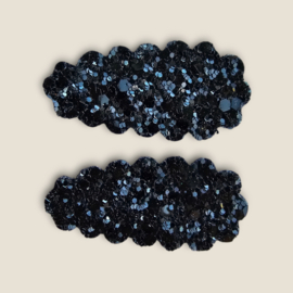 Sparkle Collection Hairclip Florien black glitter