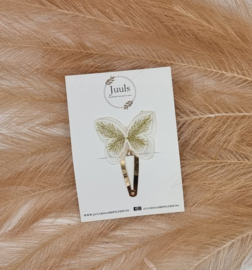 Hair clip butterfly White