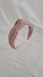 Headband ribbed pink