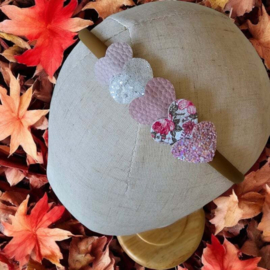 Diadeem autumn Isa pink flowers