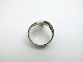 Zilveren fantasie ring.