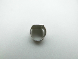 Zilveren baby chinees karakter "geluk" ring.