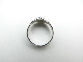 Zilveren vriendschap ring.