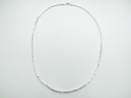 Zilveren koningsketting. (middel) (65 cm)