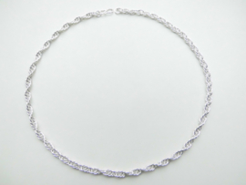 Zilveren tarate ketting (dik)