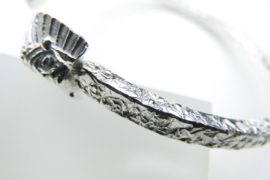 Exclusief - Zilveren boei armband indiaan - indiaan "piet piet"