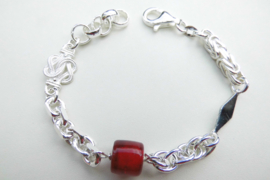 Zilveren alakondre bracelet.
