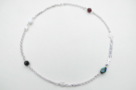 Zilveren alakondre ketting (60 cm)