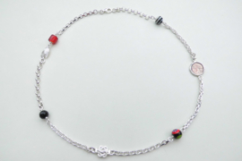 Zilveren alakondre ketting (55 cm)