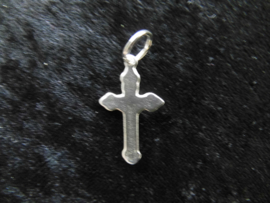 Zilveren kruis hanger.