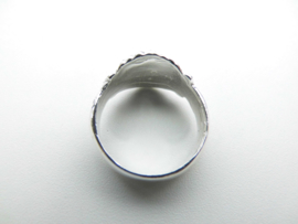 Zilveren vriendschap ring.