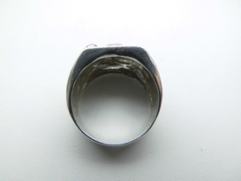 Zilveren draak ring.