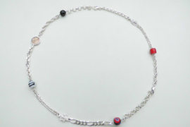 Zilveren alakondre ketting (63 cm)