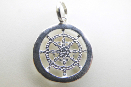 Zilveren anker boot stuur hanger.