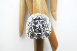 Zilveren indiaan ring.