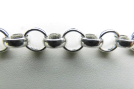 Zilveren grote boto bracelet. (8 mm)