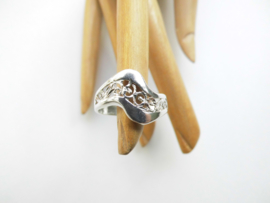 Zilveren fantasie ring.