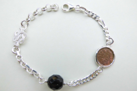 Zilveren alakondre bracelet.