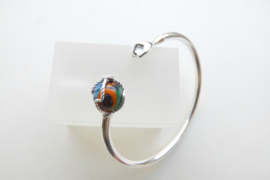 Zilveren alakondre-vuist baby boei armband.