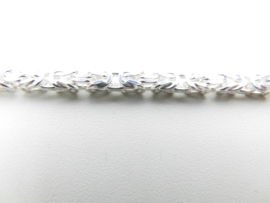 Zilveren konings bracelet (fijner)