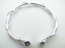 Zilveren boei armband "Power"