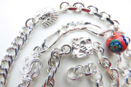 Zilveren alakondre ketting (50 cm)