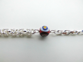 Zilveren alakondre ketting (50 cm)