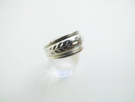 Zilveren fantasie ring.