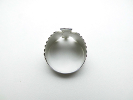 Zilveren adelaar ring.