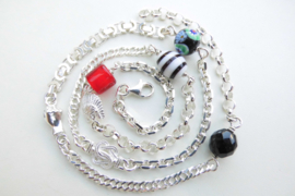 Zilveren alakondre ketting (60 cm)