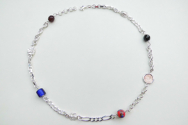 Zilveren alakondre ketting (50 cm)