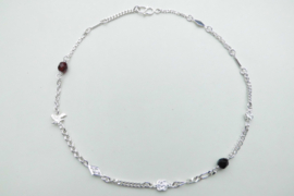Zilveren baby alakondre ketting (dun)