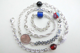 Zilveren alakondre ketting (60 cm)