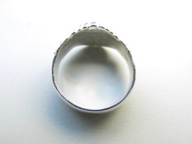 Zilveren vriendschap ring.